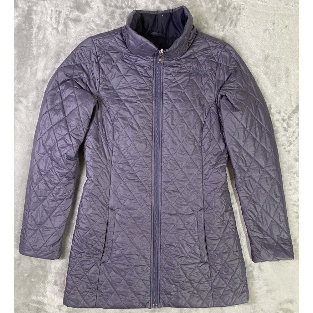 The North Face Iliana Quilted Insulated Puffer Parka Jacket Coat Women's XS Blue